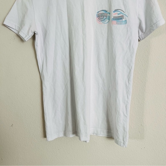 Chiara Ferragni Women's White/Pink/Blue Top Size Medium - Picture 3 of 9